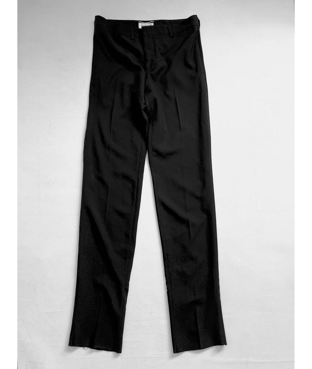 SAINT LAURENT Черные классические брюки, фото 7