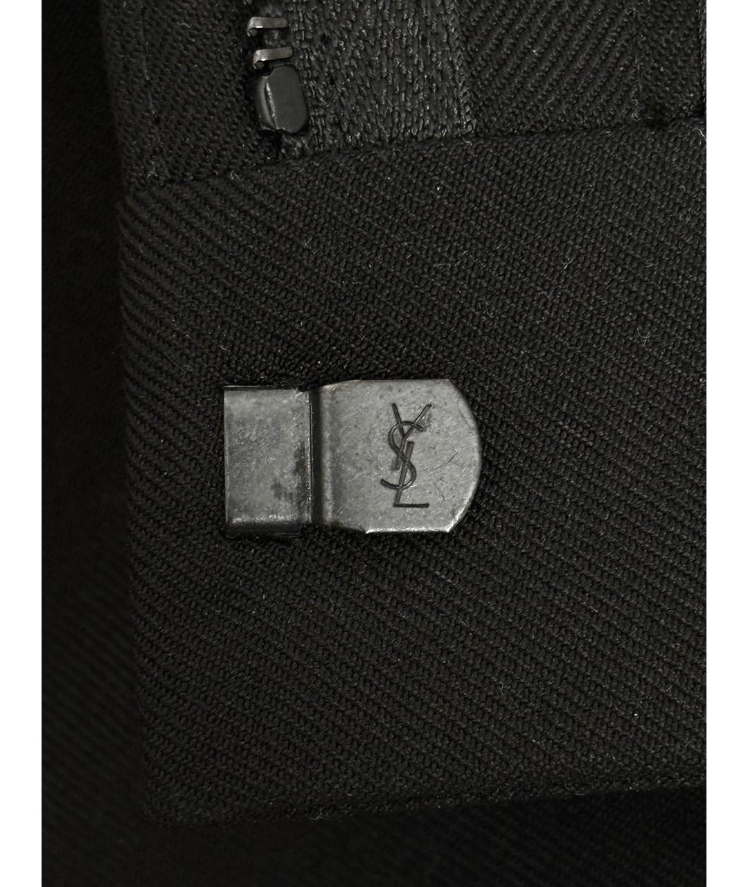 SAINT LAURENT Черные классические брюки, фото 6