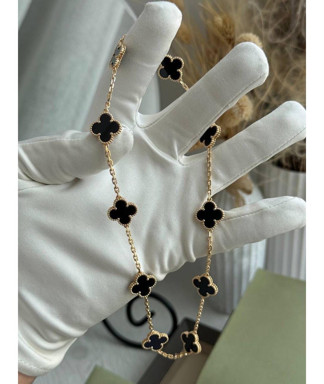 VAN CLEEF & ARPELS Черное колье из желтого золота, фото 4