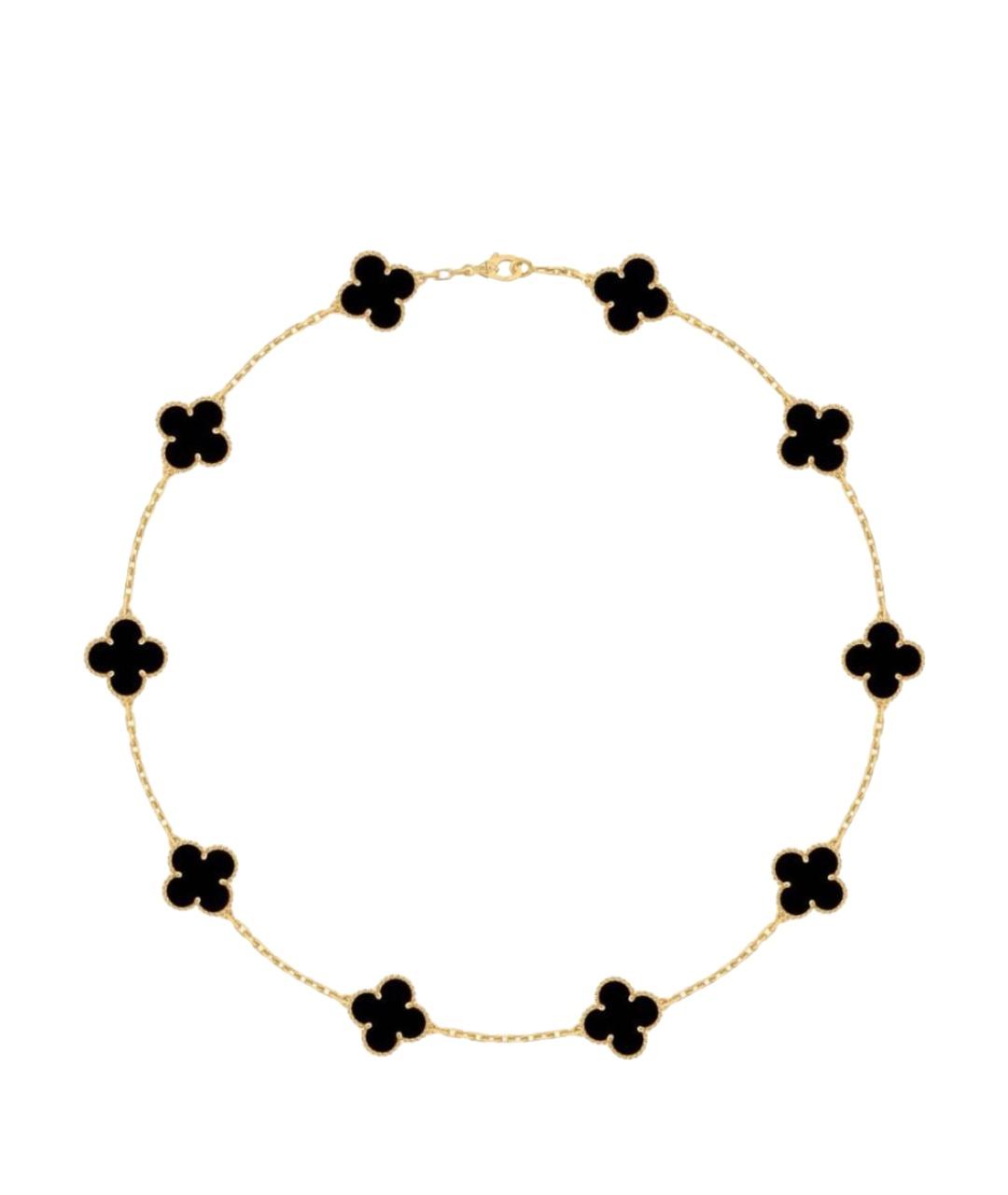 VAN CLEEF & ARPELS Черное колье из желтого золота, фото 1