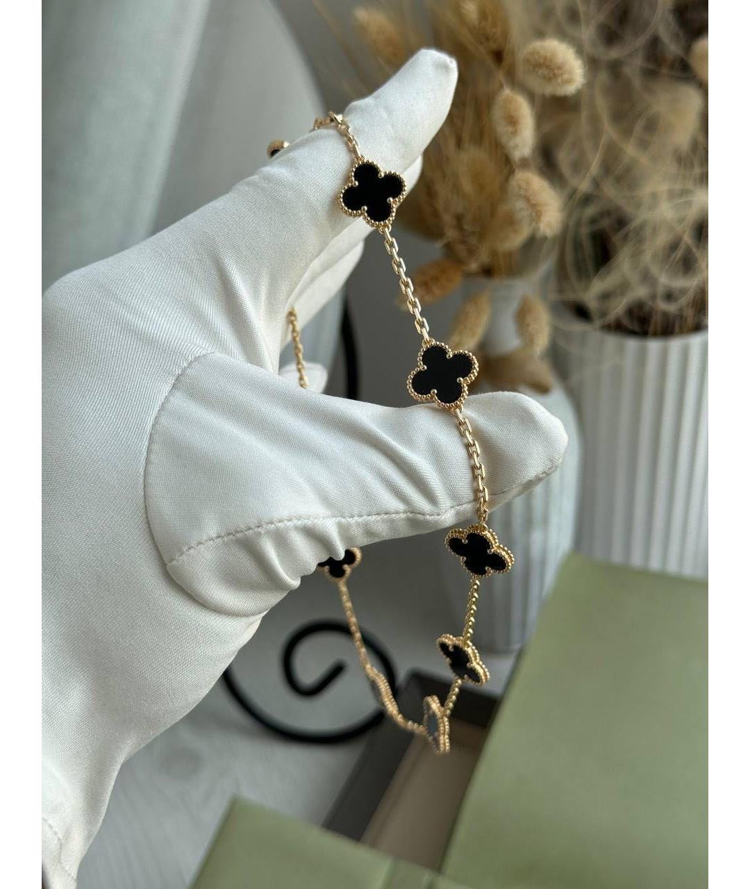 VAN CLEEF & ARPELS Черное колье из желтого золота, фото 5