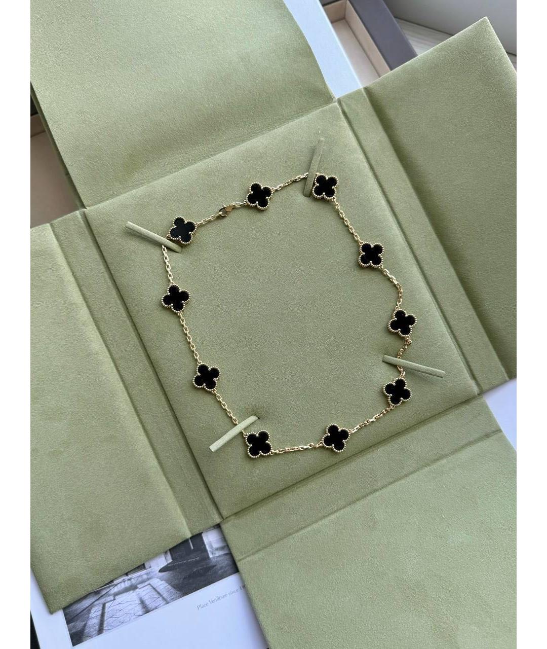 VAN CLEEF & ARPELS Черное колье из желтого золота, фото 3