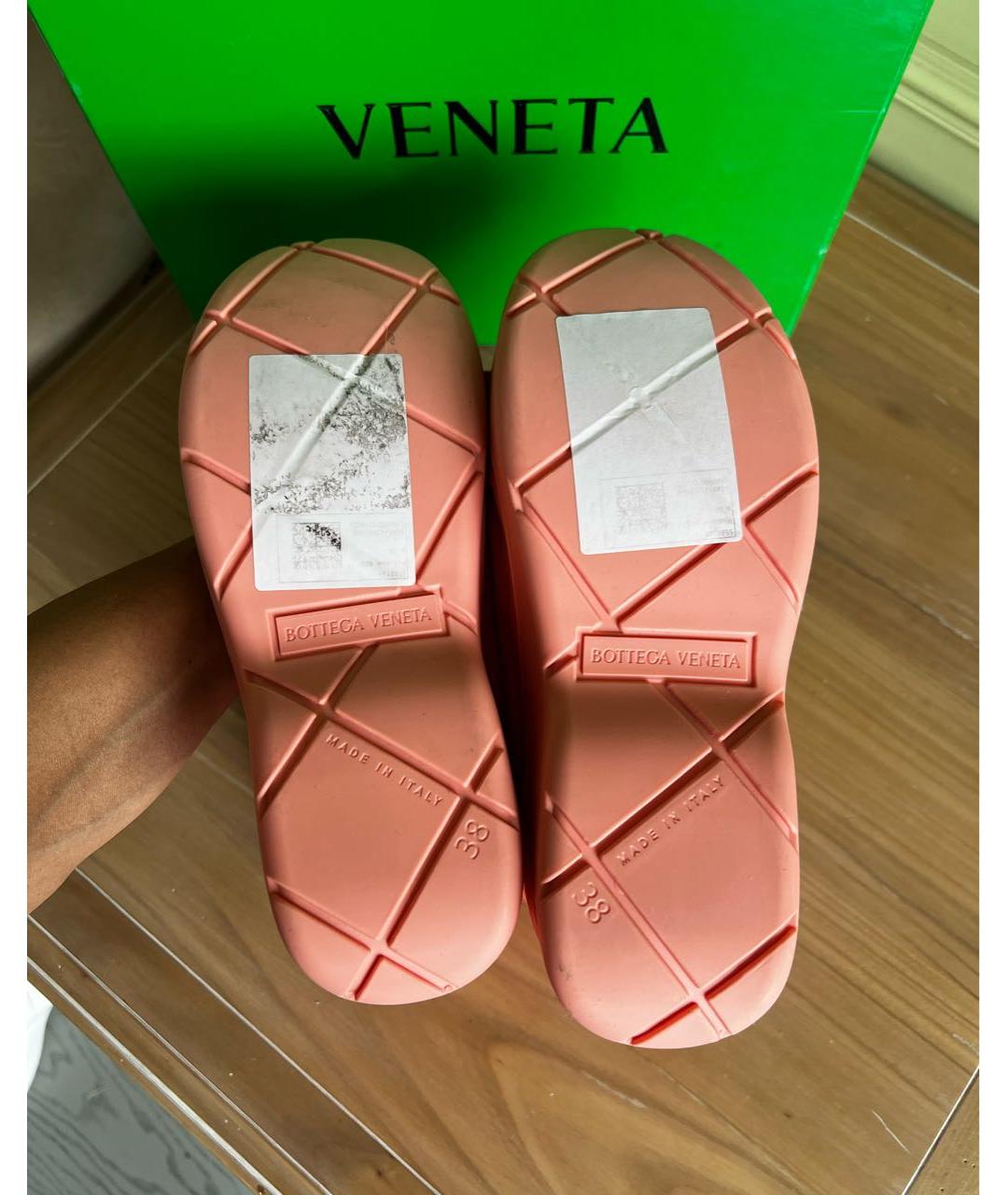 BOTTEGA VENETA Розовые ботинки, фото 6