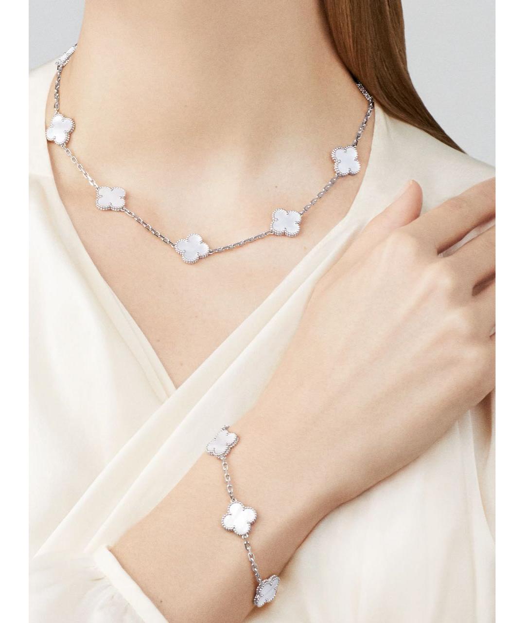 VAN CLEEF & ARPELS Белое колье из белого золота, фото 6
