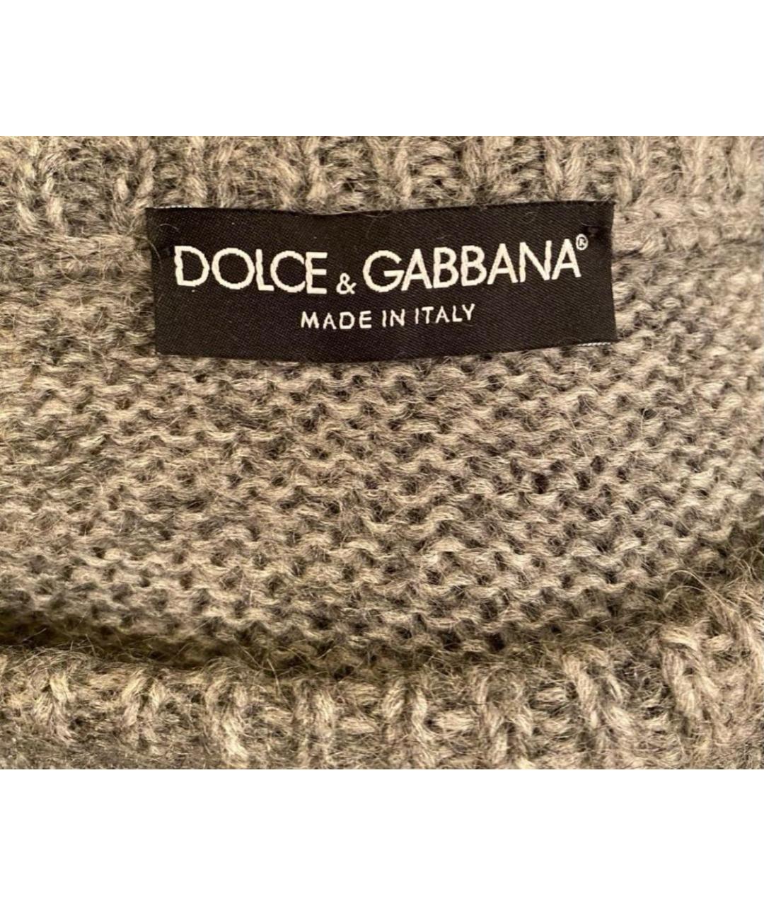 DOLCE&GABBANA Серое повседневное платье, фото 5