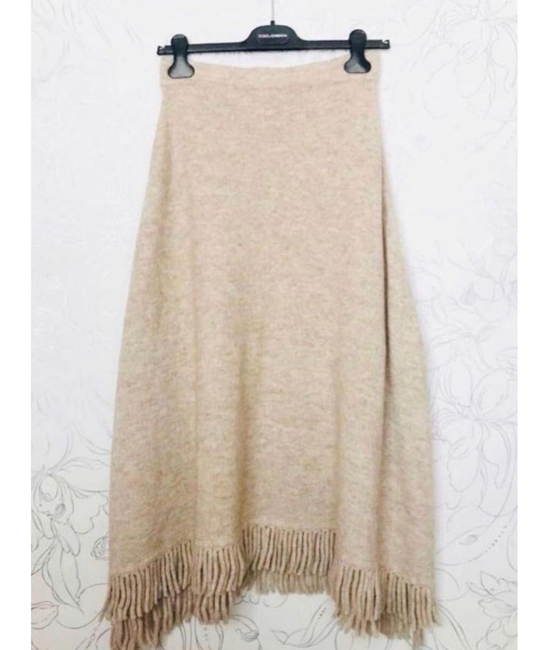 WEEKEND MAX MARA Бежевая юбка миди, фото 4