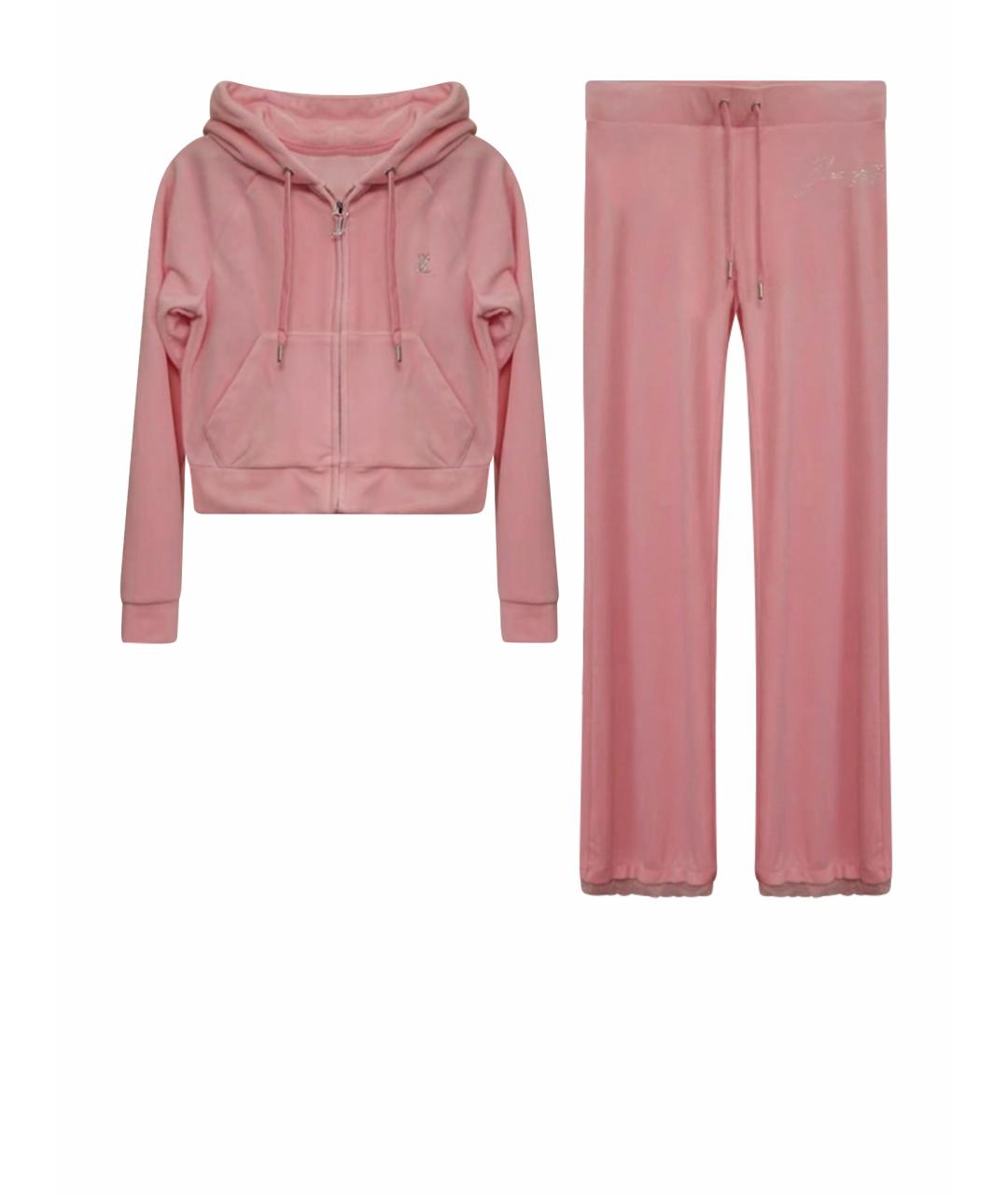 JUICY COUTURE Розовый полиэстеровый костюм с брюками, фото 1