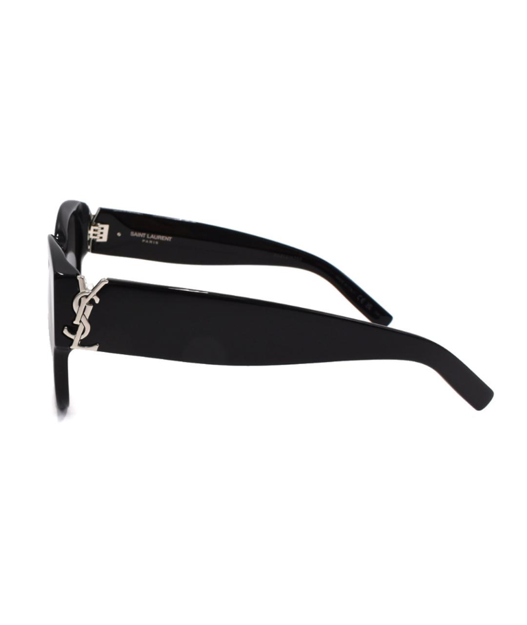 SAINT LAURENT Черные пластиковые солнцезащитные очки, фото 3