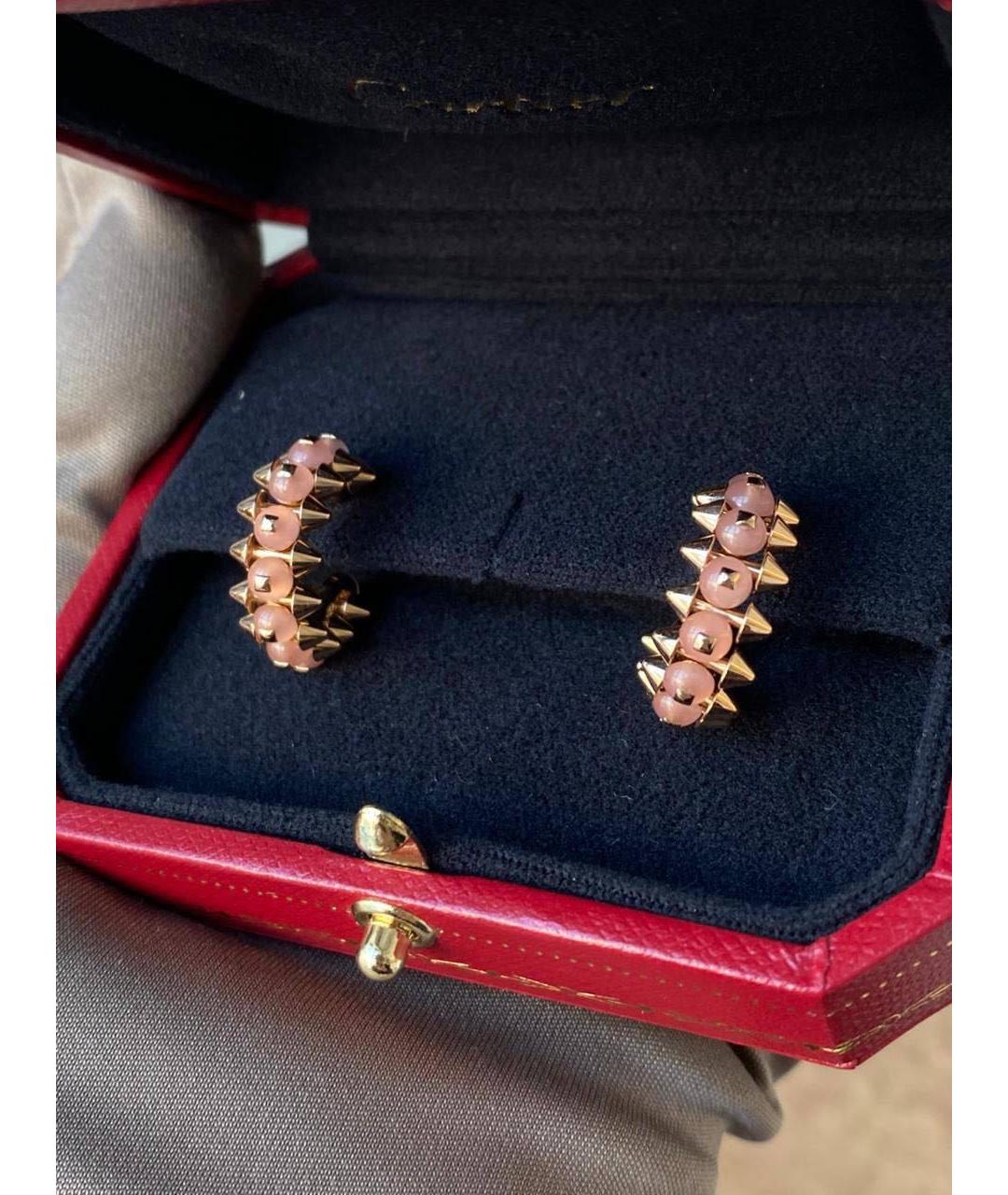 CARTIER Коралловые серьги из розового золота, фото 2