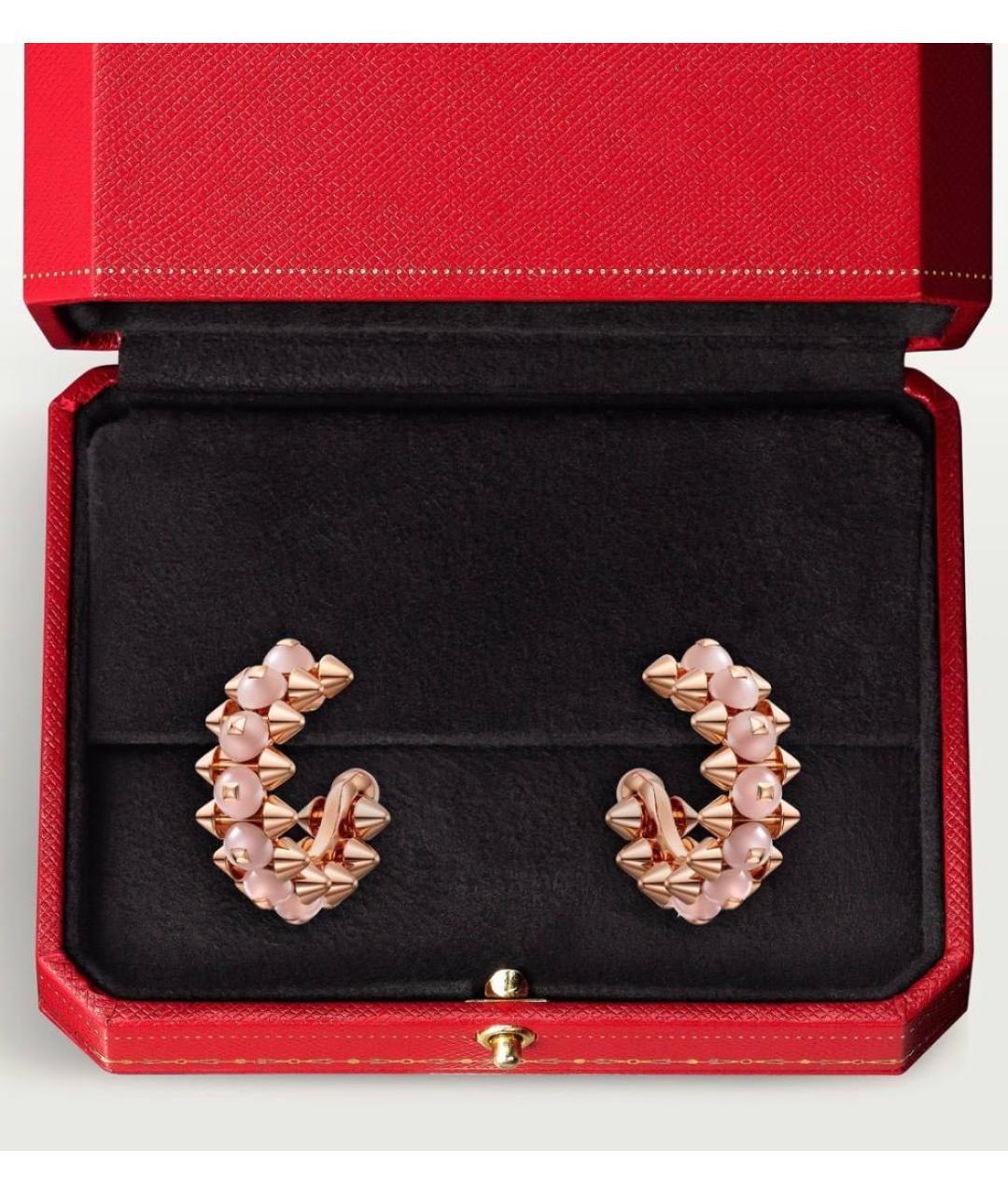 CARTIER Коралловые серьги из розового золота, фото 7