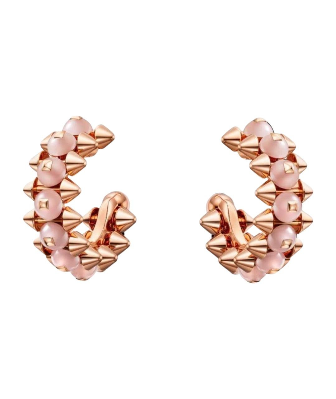 CARTIER Коралловые серьги из розового золота, фото 1