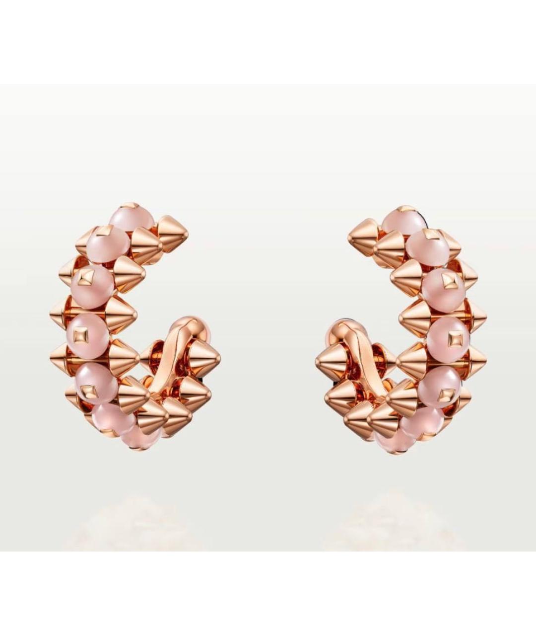 CARTIER Коралловые серьги из розового золота, фото 9