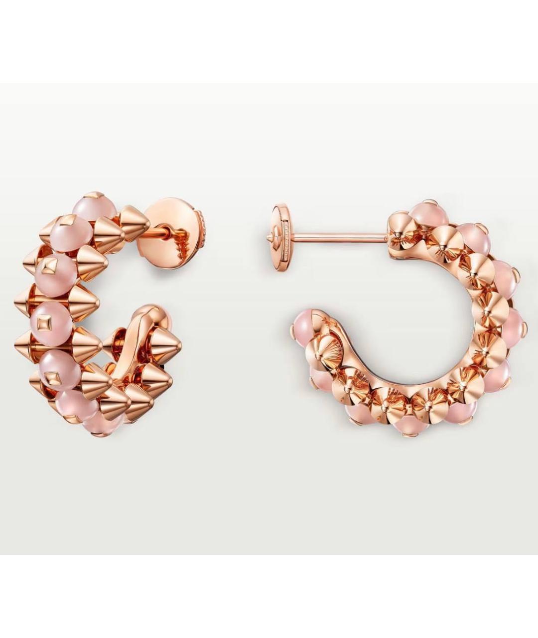 CARTIER Коралловые серьги из розового золота, фото 6