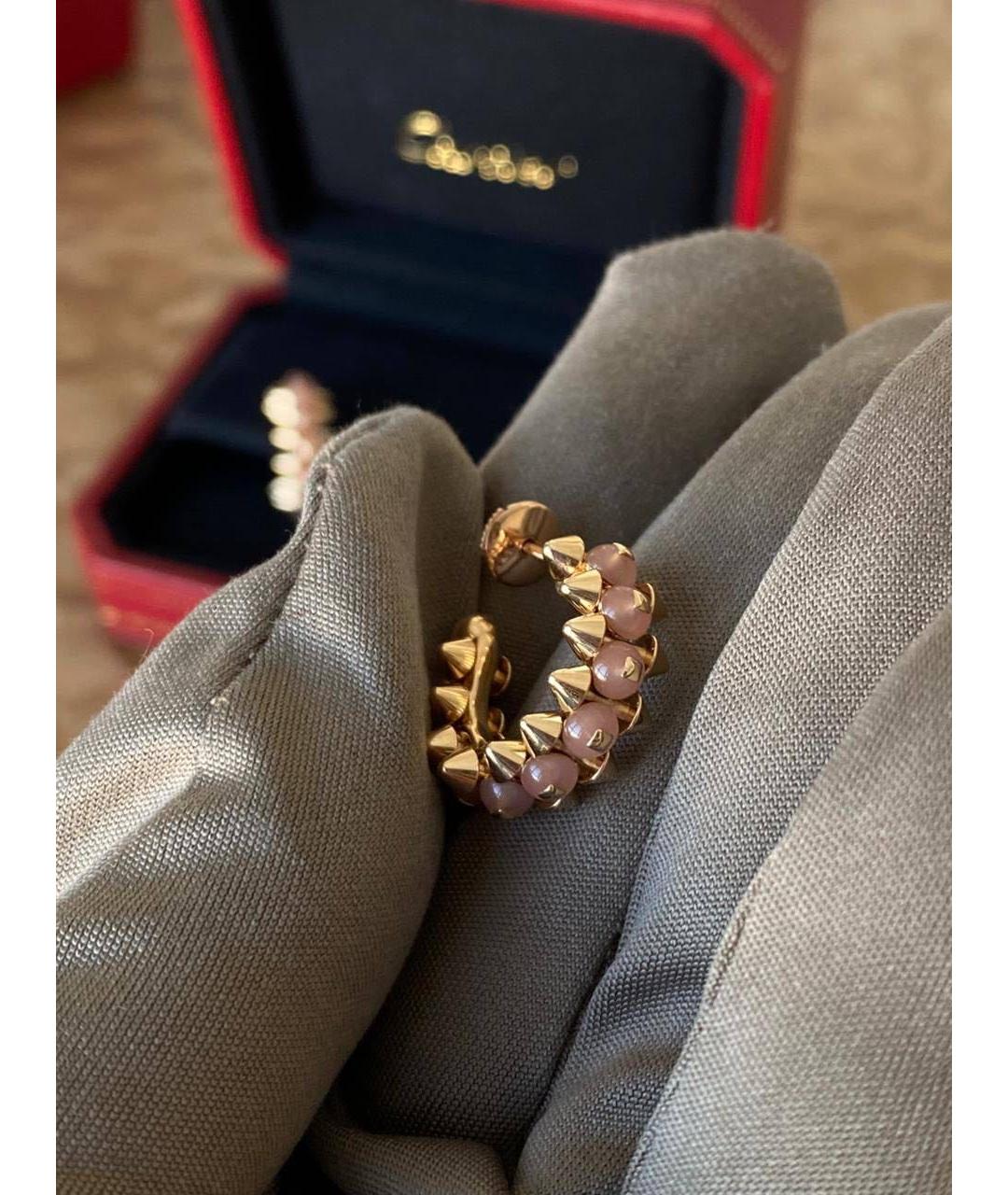 CARTIER Коралловые серьги из розового золота, фото 3