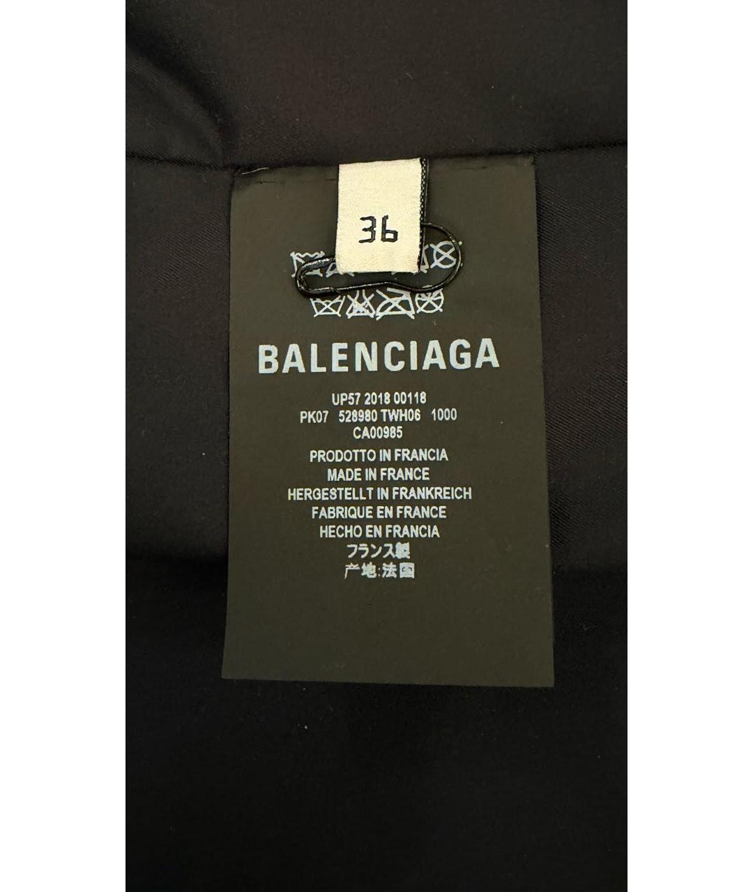 BALENCIAGA Черная кожаная куртка, фото 6