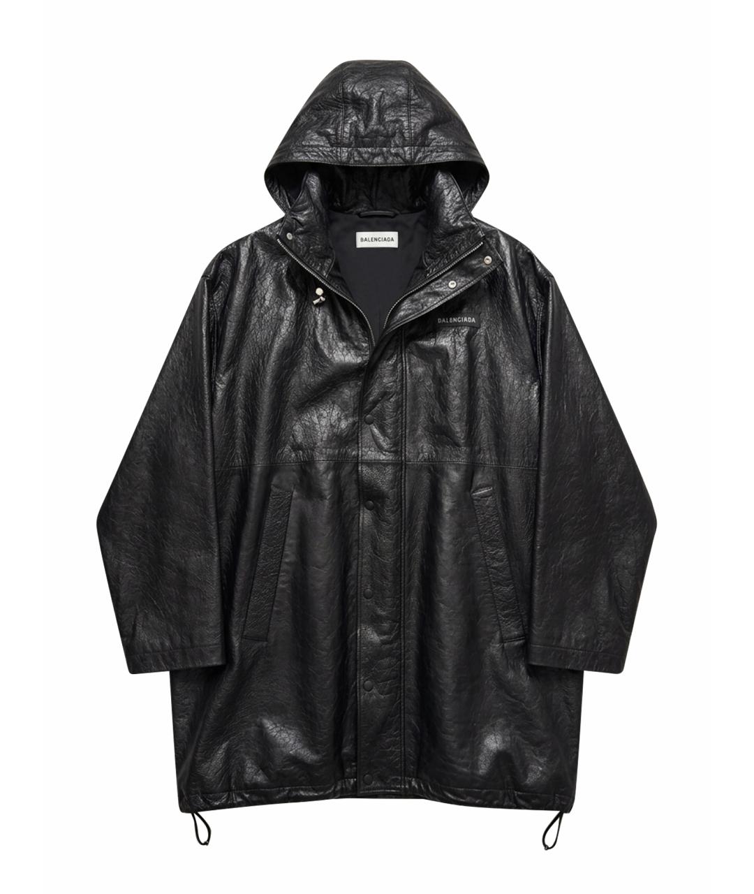 BALENCIAGA Черная кожаная куртка, фото 1