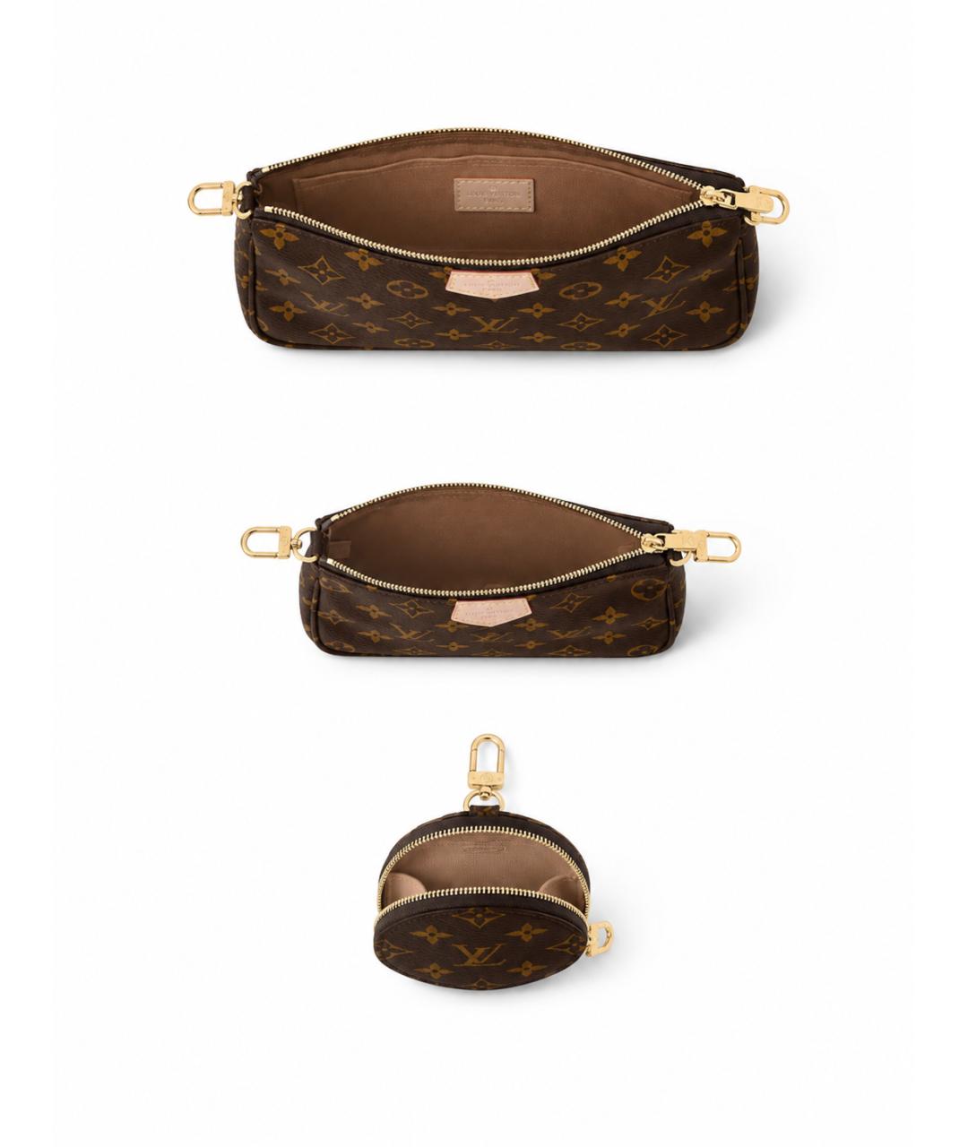 LOUIS VUITTON Розовая сумка через плечо из канвы, фото 4