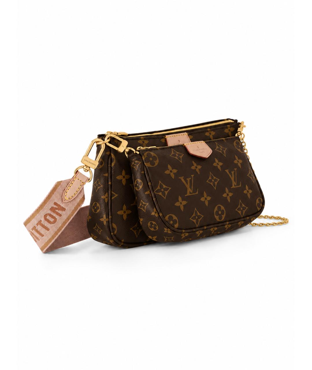 LOUIS VUITTON Розовая сумка через плечо из канвы, фото 2