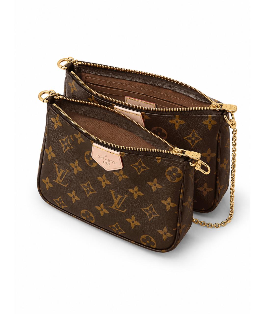 LOUIS VUITTON Розовая сумка через плечо из канвы, фото 9