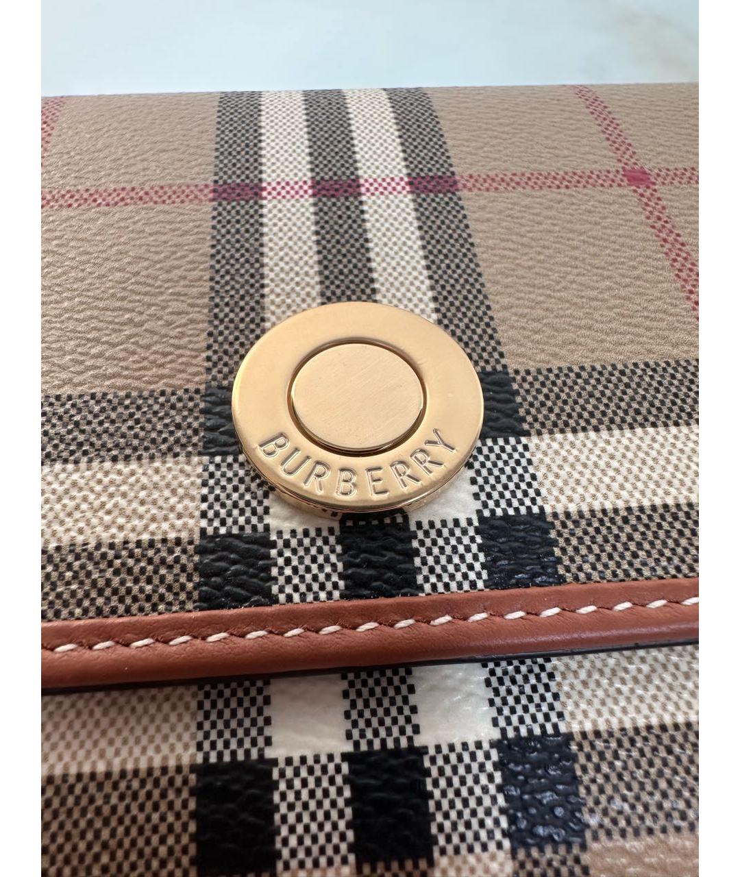 BURBERRY Бежевый кошелек, фото 4