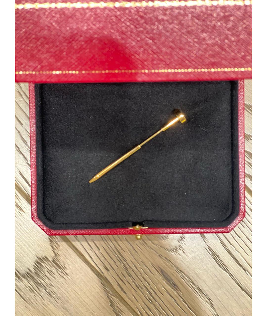 CARTIER Желтая брошь из желтого золота, фото 2