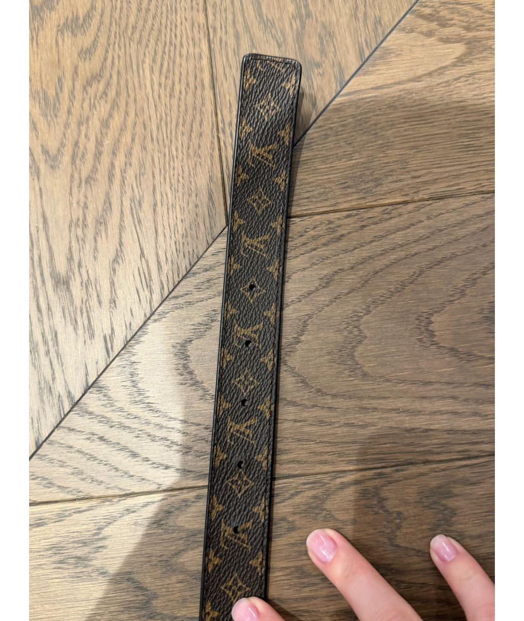 LOUIS VUITTON Коричневый ремень, фото 4