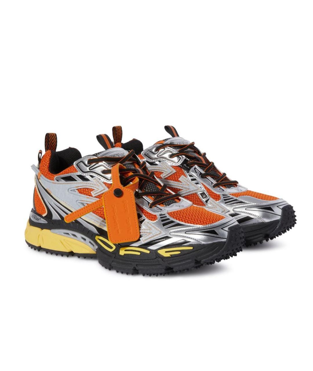 OFF-WHITE Мульти текстильные низкие кроссовки / кеды, фото 2
