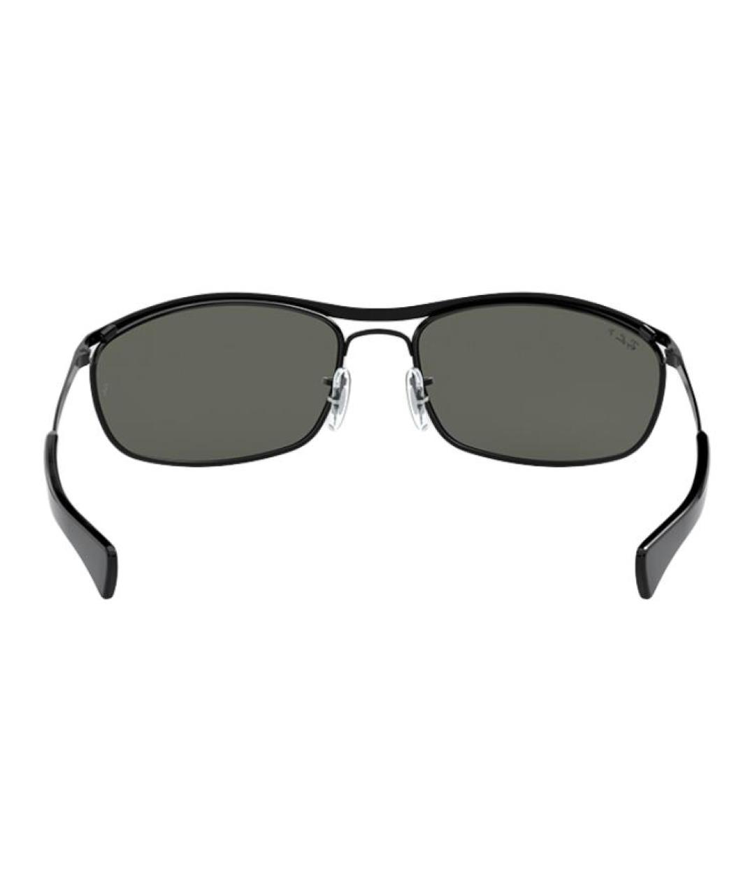 RAY BAN Черные металлические солнцезащитные очки, фото 4