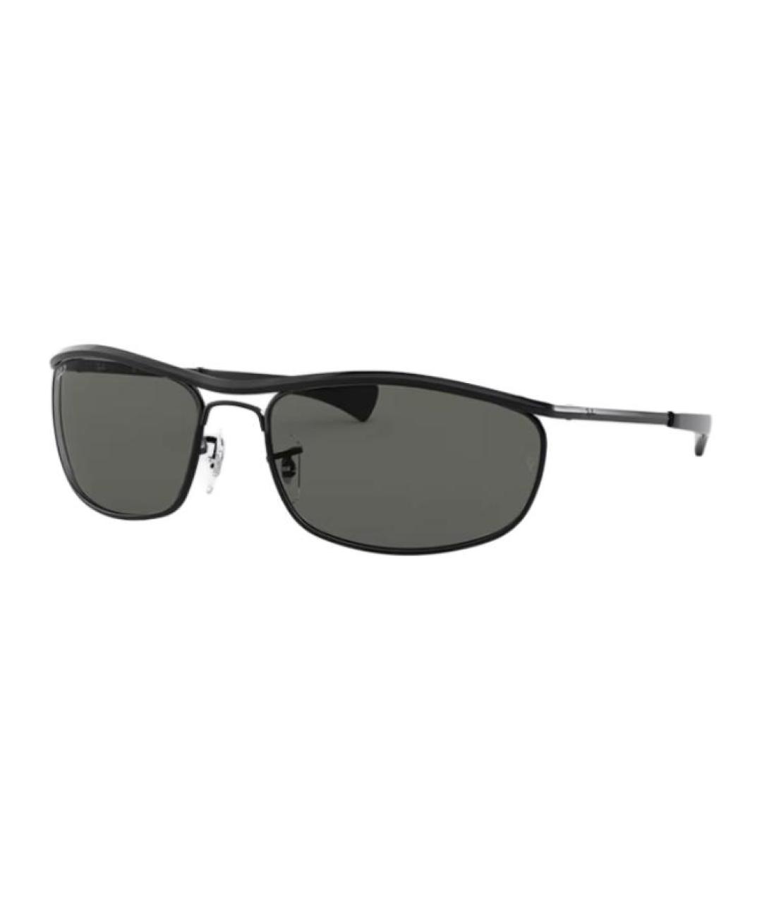 RAY BAN Черные металлические солнцезащитные очки, фото 2