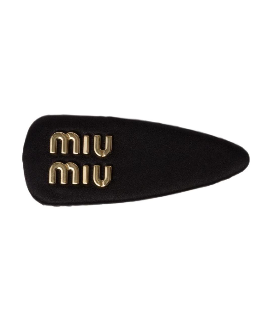 MIU MIU Черная заколка, фото 1