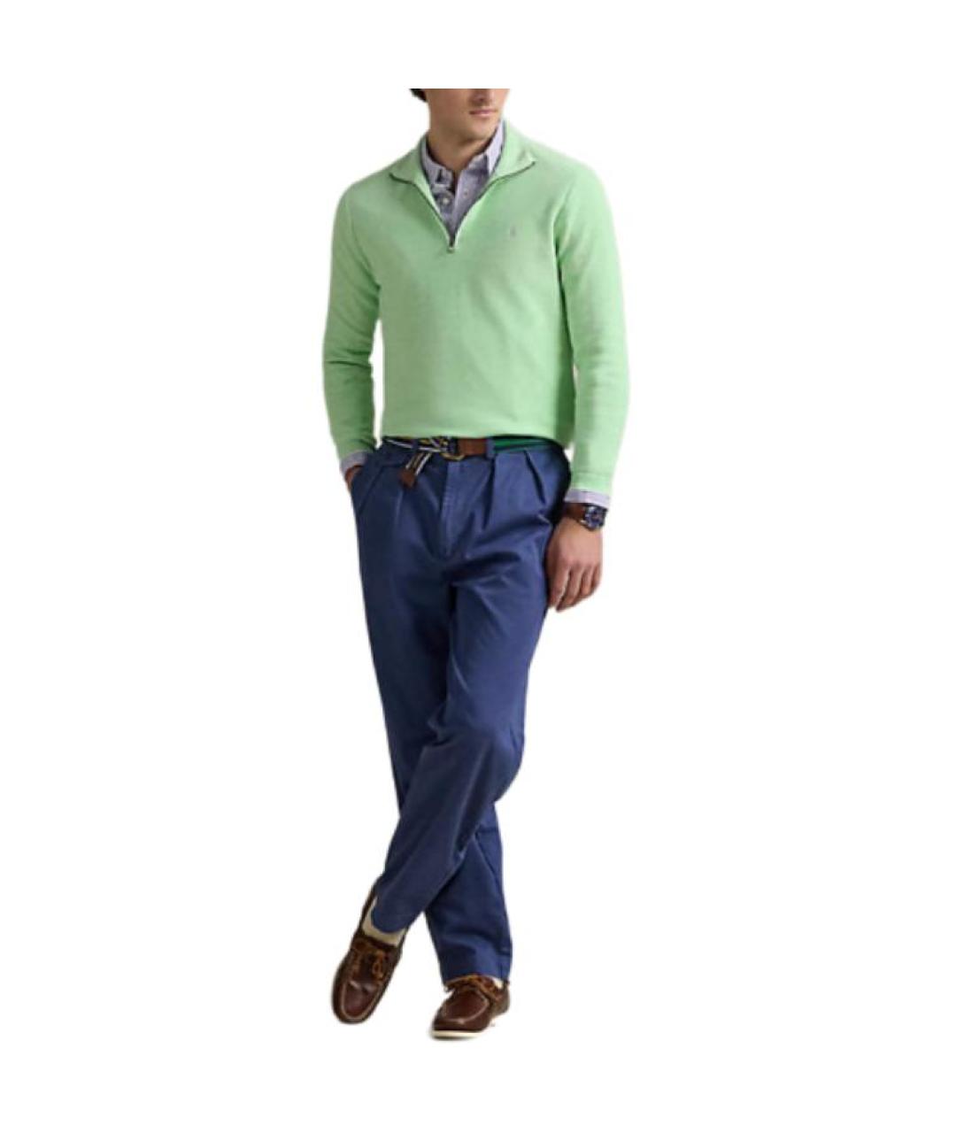 POLO RALPH LAUREN Зеленый джемпер / свитер, фото 2