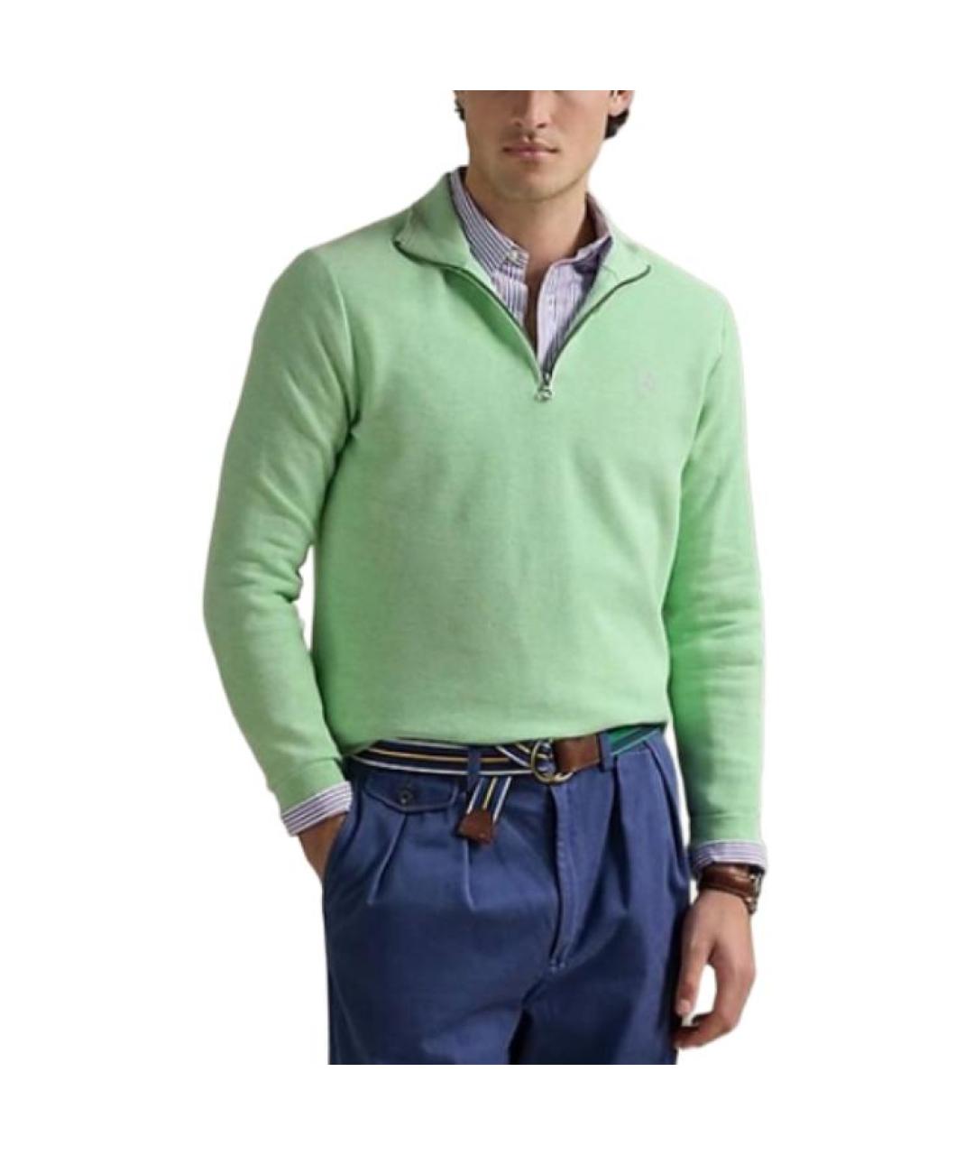 POLO RALPH LAUREN Зеленый джемпер / свитер, фото 3