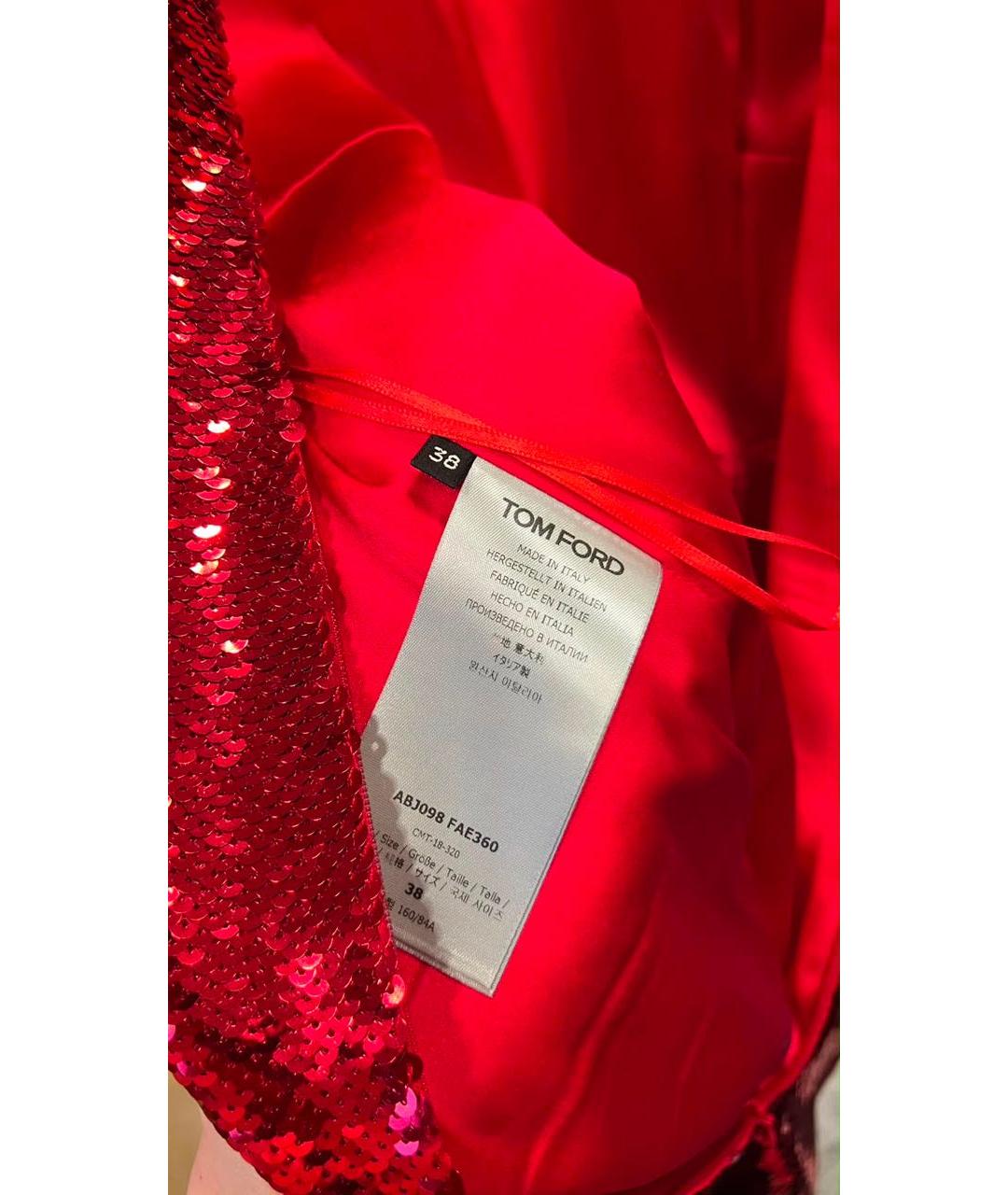 TOM FORD Красное вечернее платье, фото 4