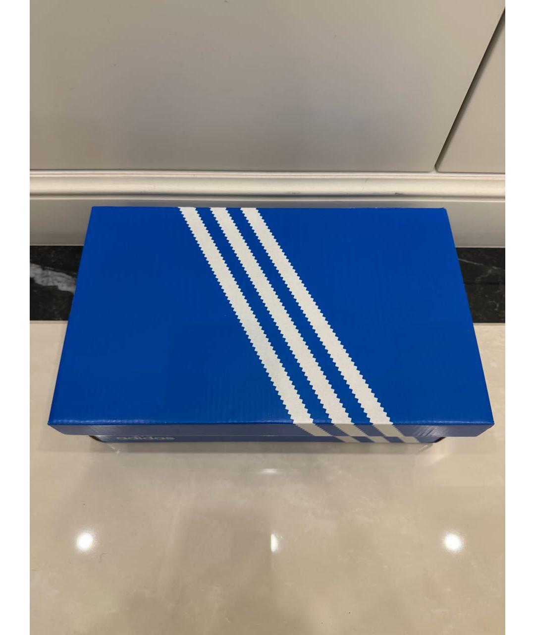 ADIDAS Бордовые низкие кроссовки / кеды из лакированной кожи, фото 6
