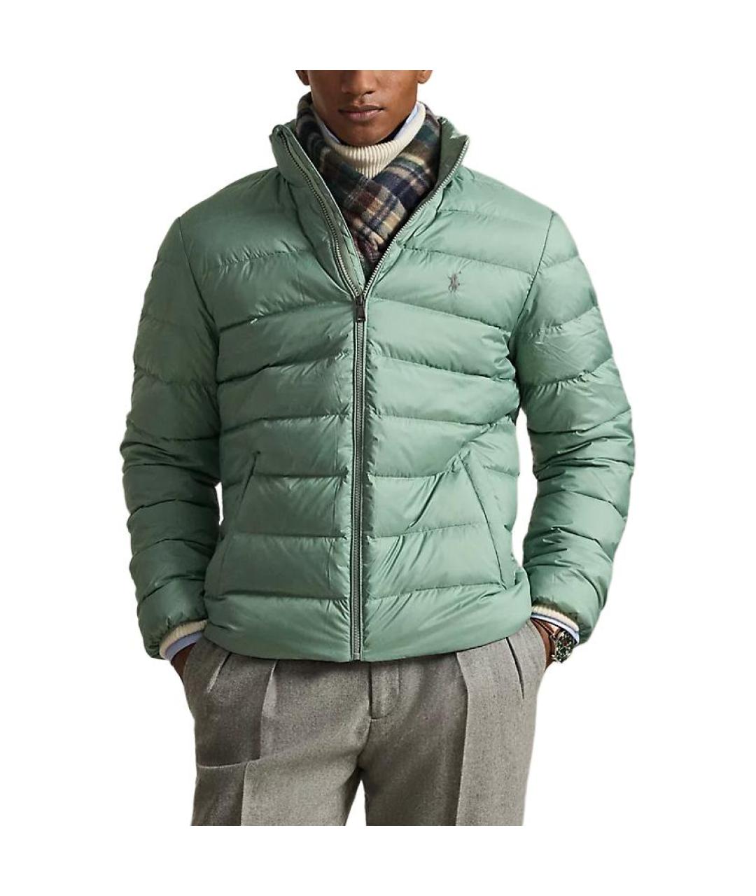 POLO RALPH LAUREN Зеленый пуховик, фото 3
