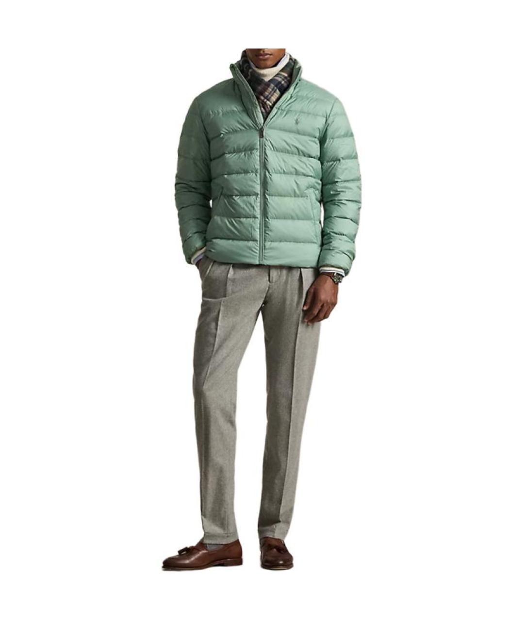 POLO RALPH LAUREN Зеленый пуховик, фото 2