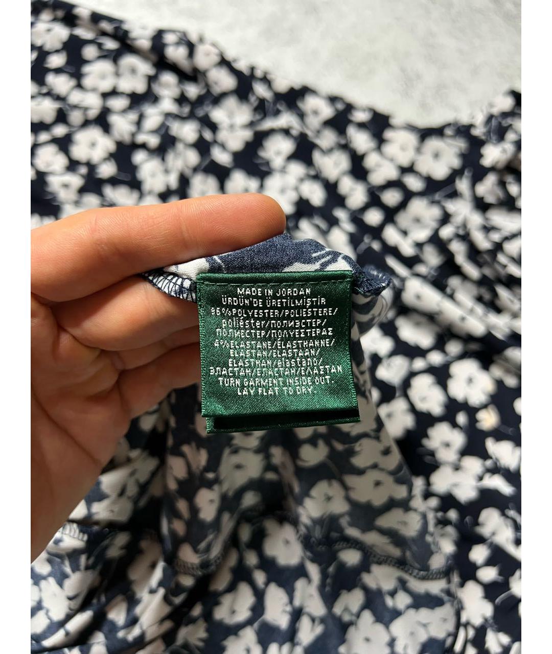 RALPH LAUREN Мульти полиэстеровое платье, фото 4