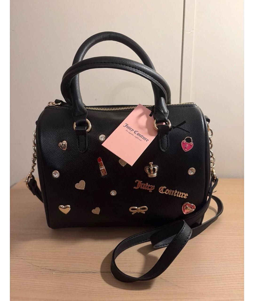 JUICY COUTURE Черная сумка с короткими ручками, фото 2