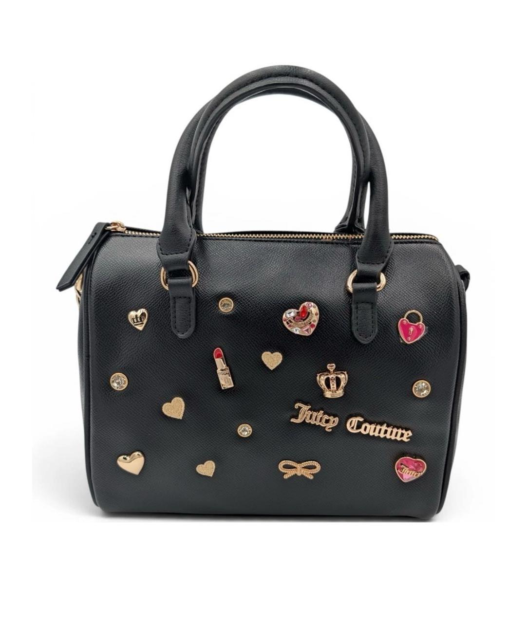JUICY COUTURE Черная сумка с короткими ручками, фото 6