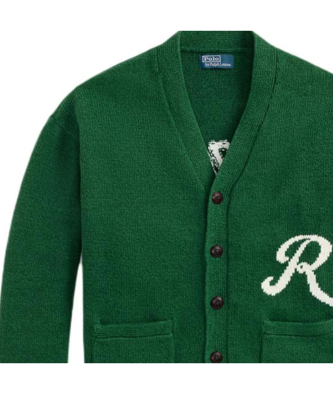 POLO RALPH LAUREN Зеленый кардиган, фото 2