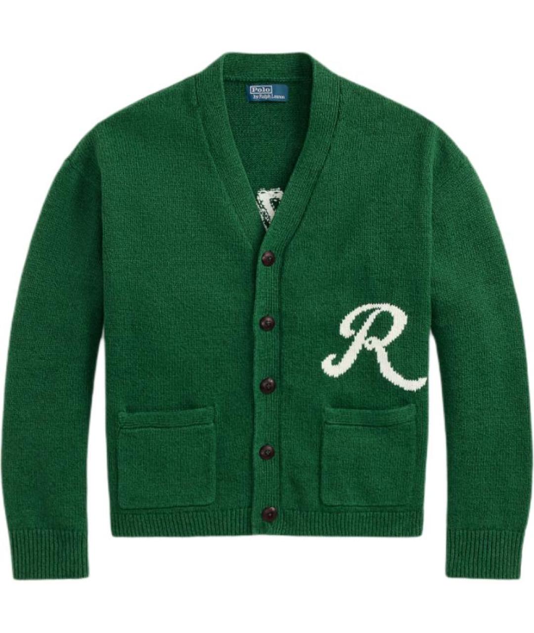 POLO RALPH LAUREN Зеленый кардиган, фото 1