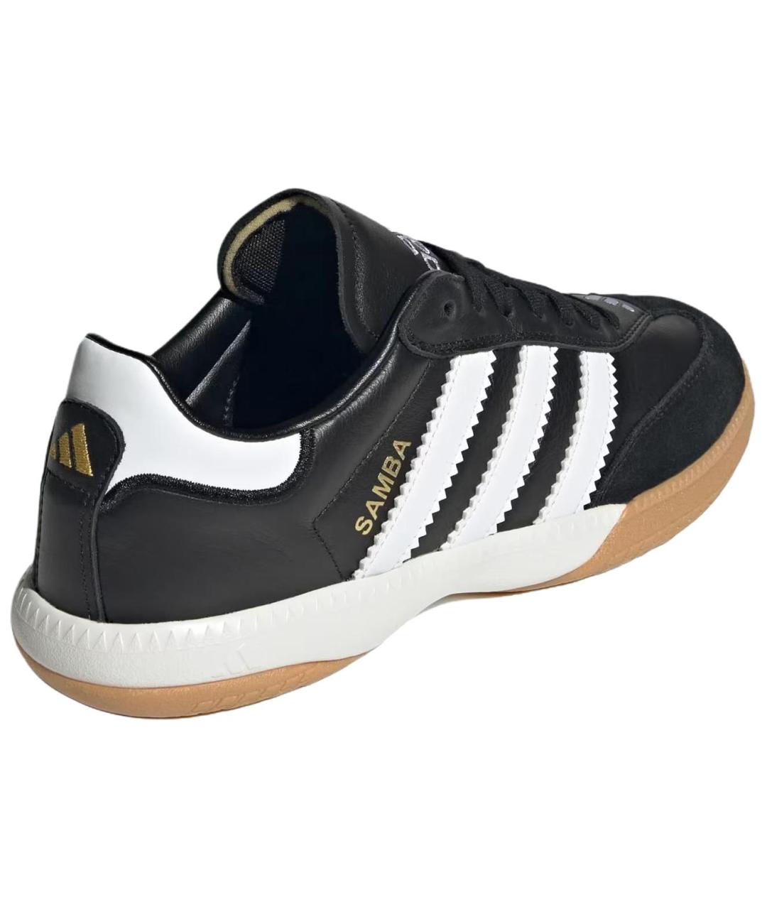 ADIDAS Черные кожаные кеды, фото 4