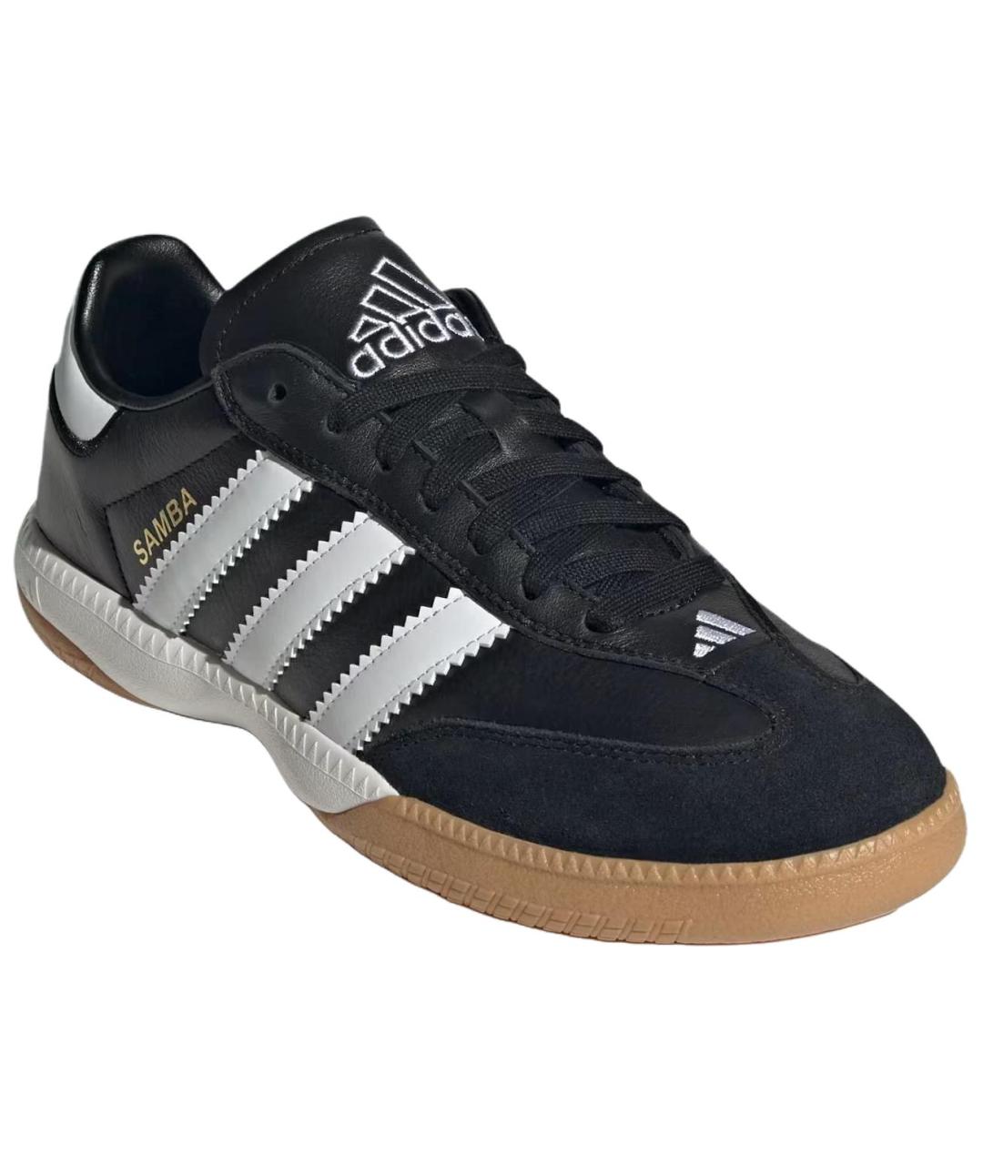 ADIDAS Черные кожаные кеды, фото 3