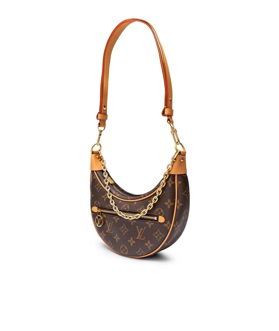 LOUIS VUITTON Коричневая сумка с короткими ручками из канвы, фото 3