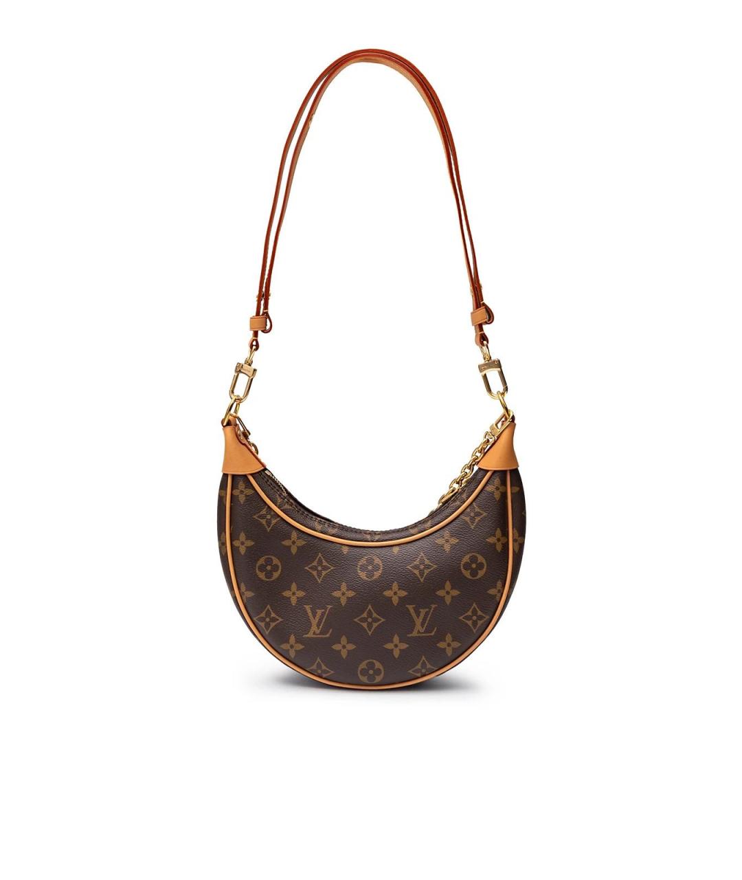 LOUIS VUITTON Коричневая сумка с короткими ручками из канвы, фото 4