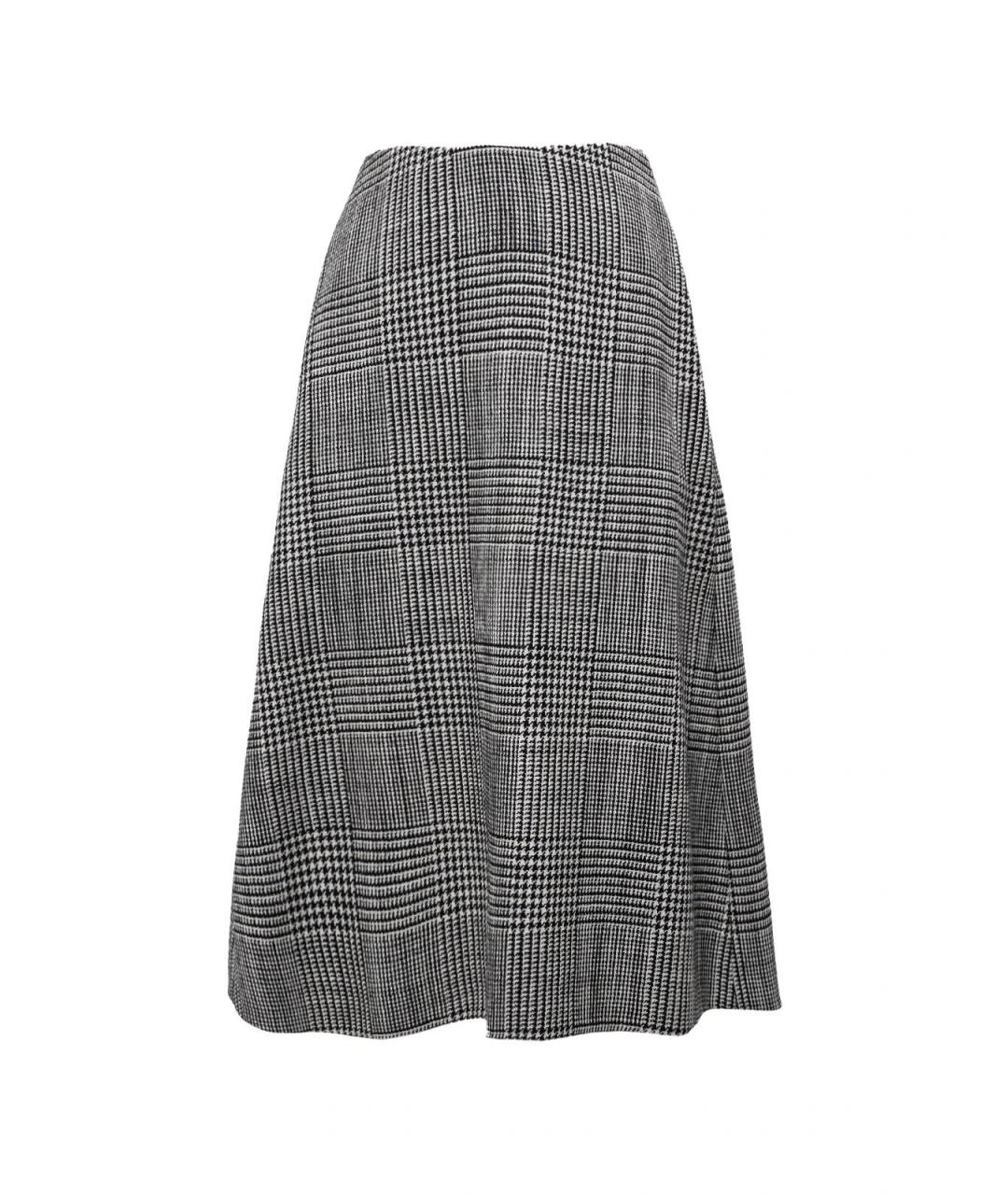 BALENCIAGA Белая шерстяная юбка миди, фото 1