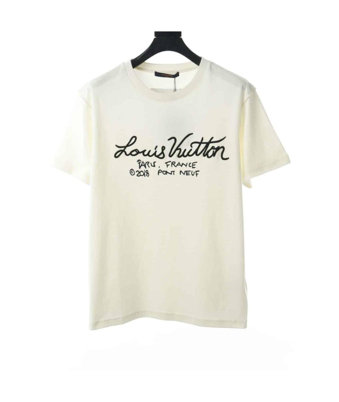LOUIS VUITTON PRE-OWNED Белая хлопковая футболка, фото 8