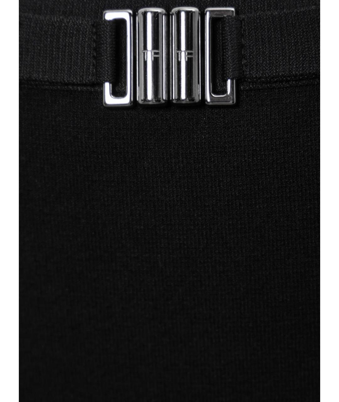 TOM FORD Черная вискозная юбка миди, фото 3