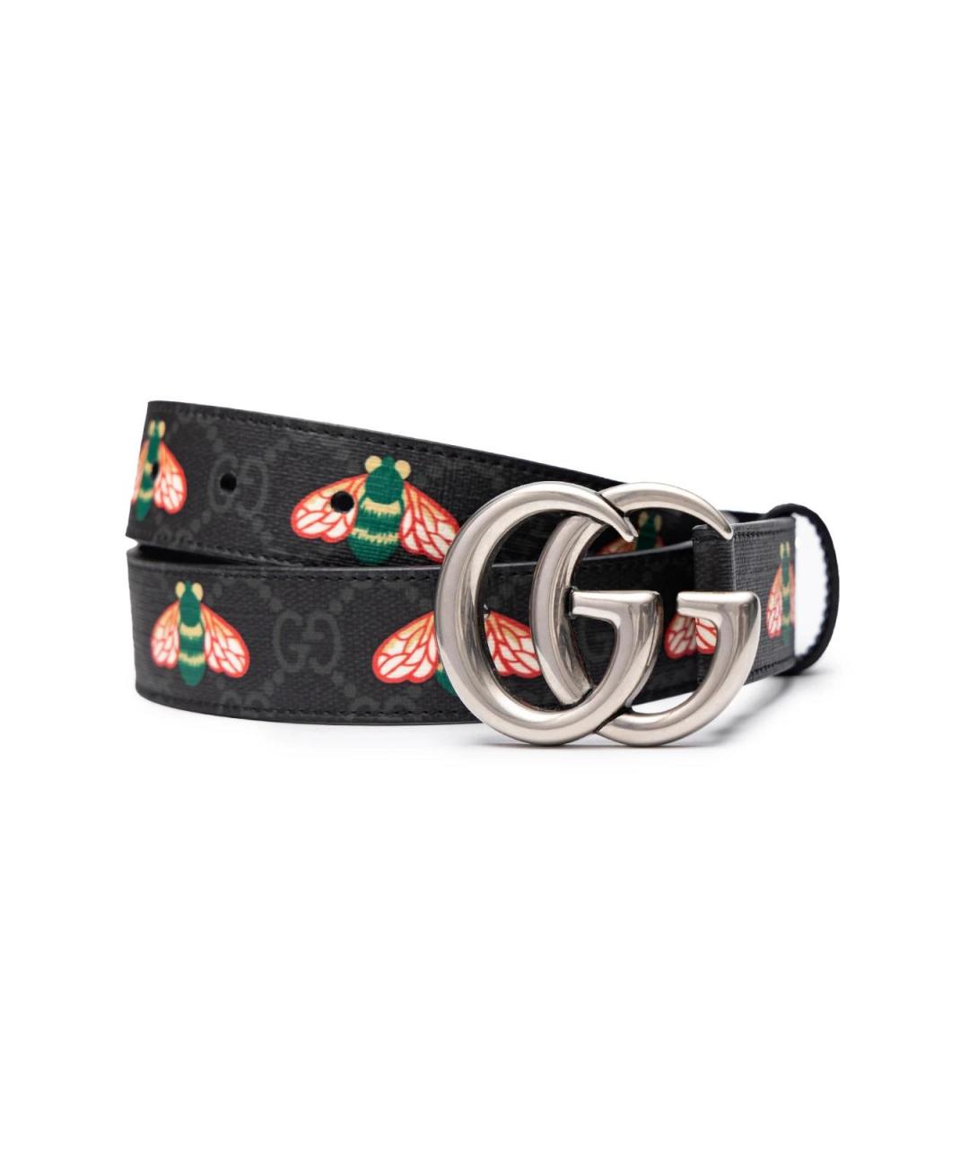 GUCCI Черный кожаный ремень, фото 4
