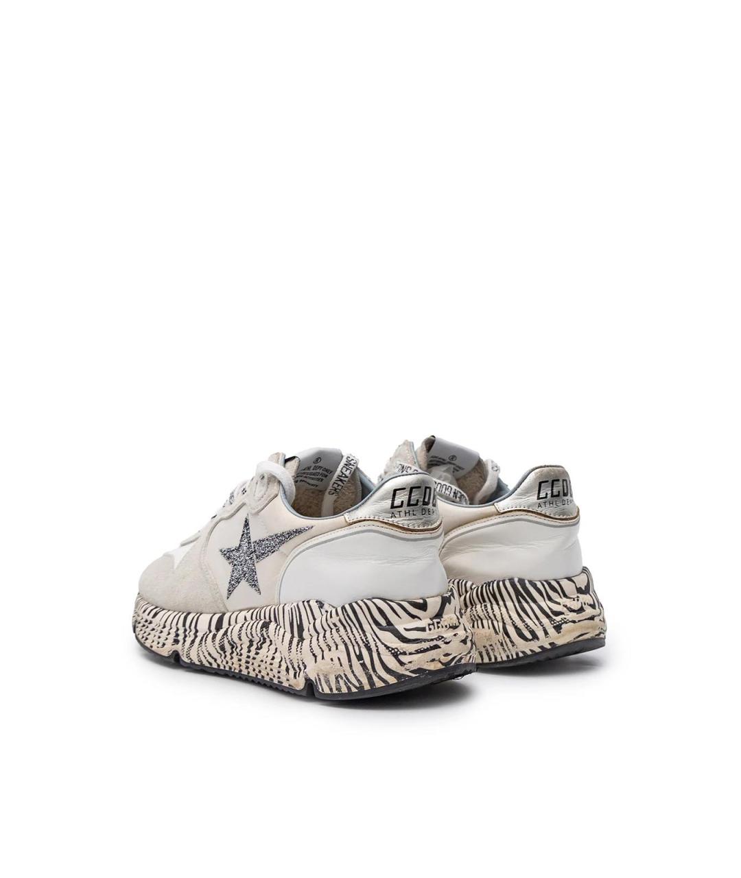 GOLDEN GOOSE Белые кожаные кроссовки, фото 3